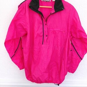 Vintage 80s/90s Neon Pink Pacer Windbreaker Jacket